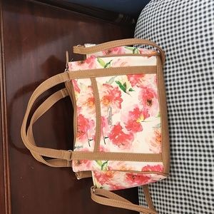 Spring bag by Koltov pretty pink flowers